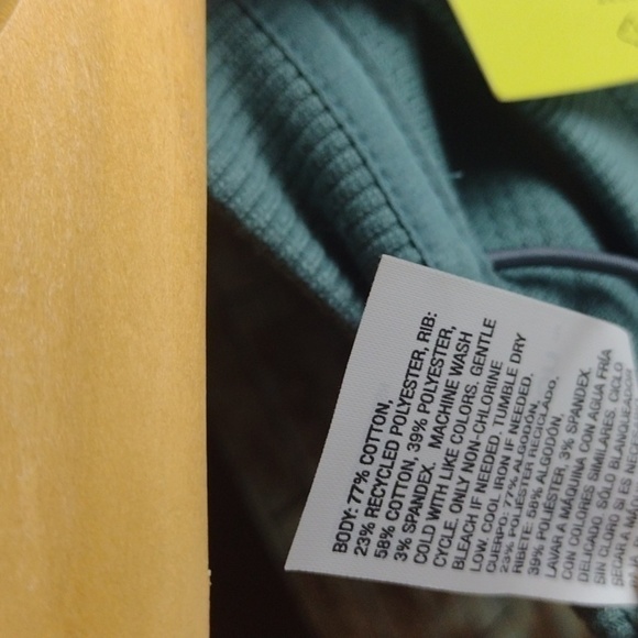 NWT all in motion men's sweater fleece Crew light green - Picture 4 of 7